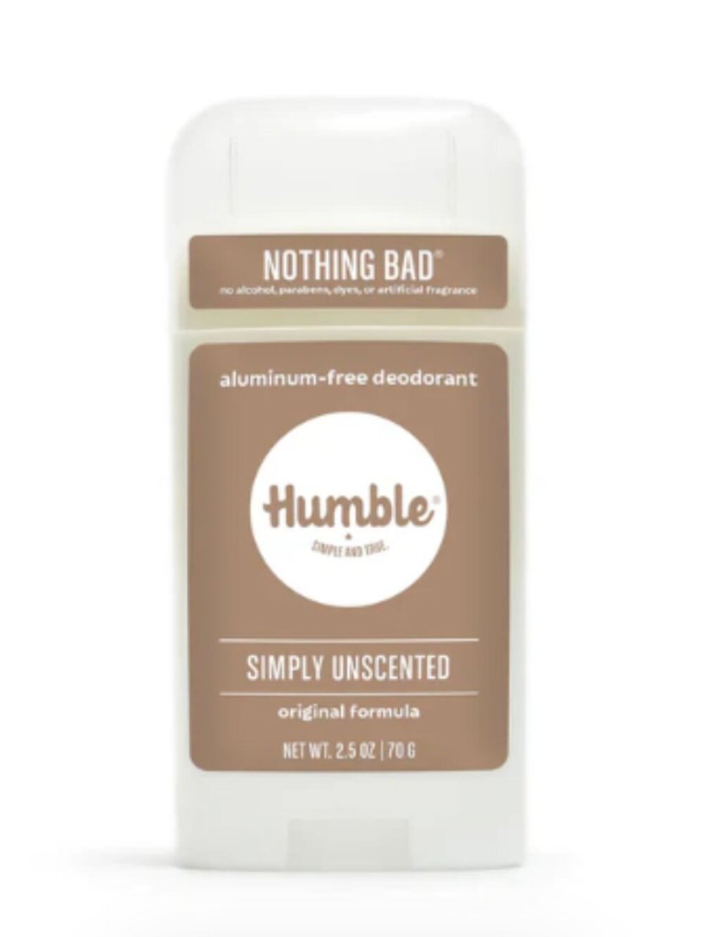 NWT Humble Brand Aluminum Free Deodorant Simply Unscented Original Formula Full